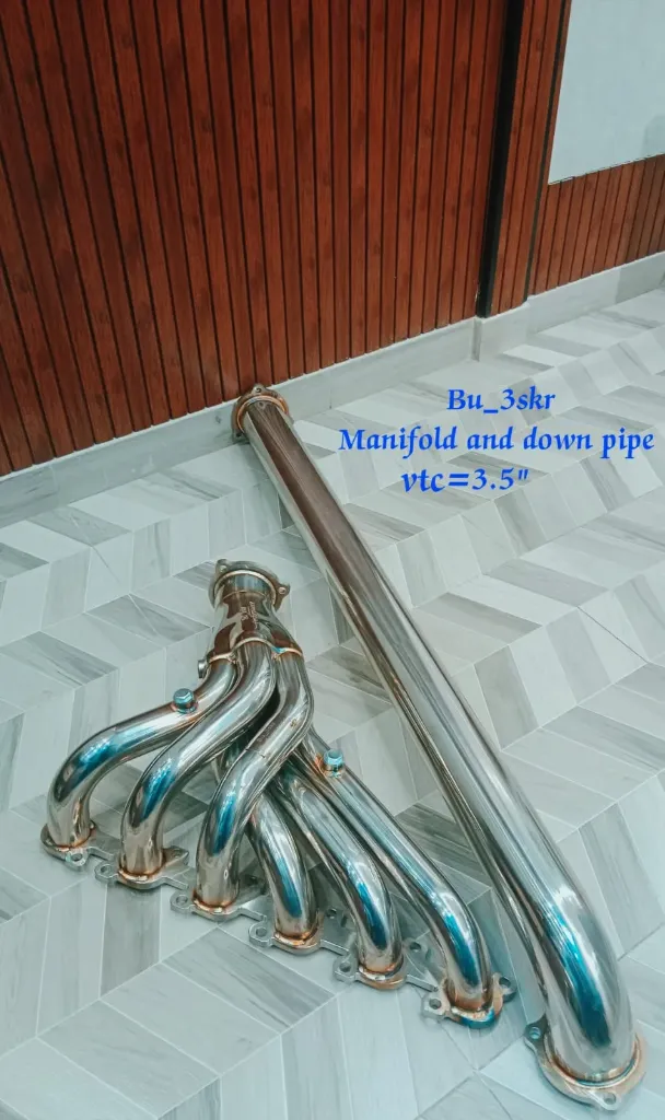 tb48 manifold& down pipe 3.5